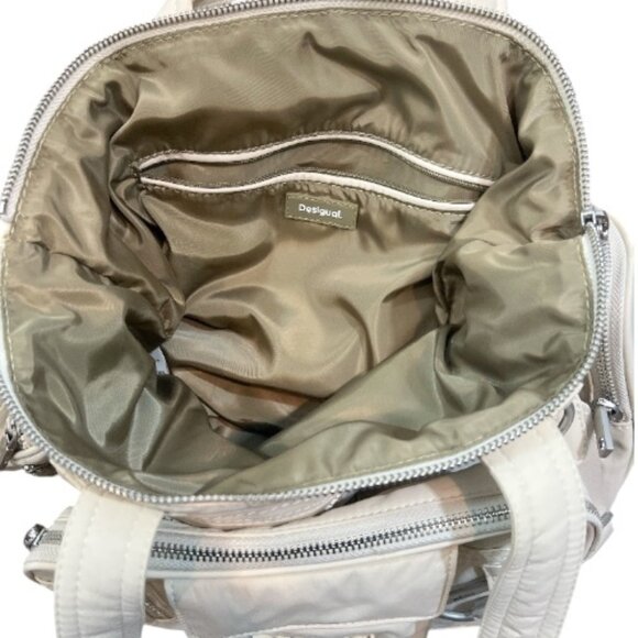 Desigual Voyager Multi Position Modular Bag Beige Pre-Loved - Picture 6 of 6